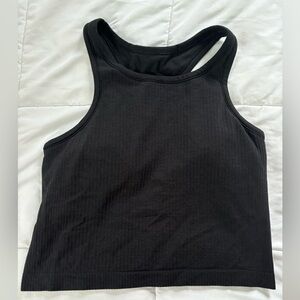 Lululemon Ebb To Street Cropped tank size 8 black